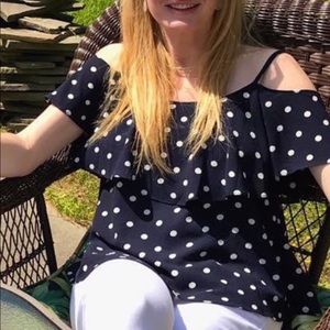 Navy Blouse tank size small.